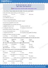 Đề thi giữa kì 2 Tiếng Anh 7 Right on! - Đề số 4